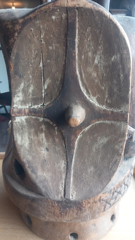 Image 1 of Casque de ceremonie art tribal