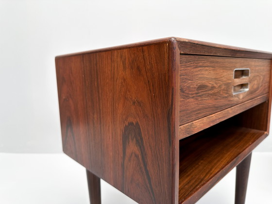 Image 1 of Set Of 2 Rosewood Nightstands By Johannes Andersen For Dyrlund 1960S