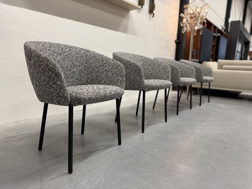 4 Sedie Gelderland 10025 Blaze Tessuto Zero