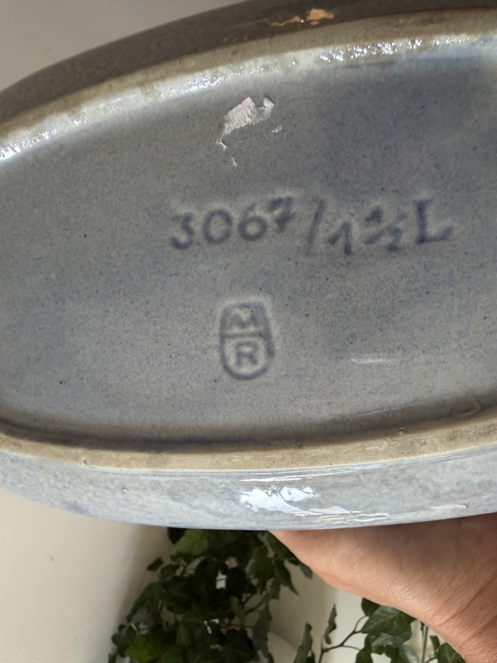 Image 1 of Danish ceramic oven dish fish relief