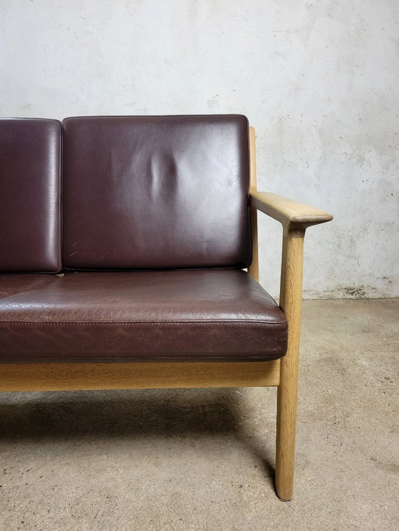 Image 1 of Divano vintage a due posti GE265 di Hans J. Wegner per Getama