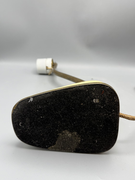 Image 1 of Vintage tafellamp met messing arm