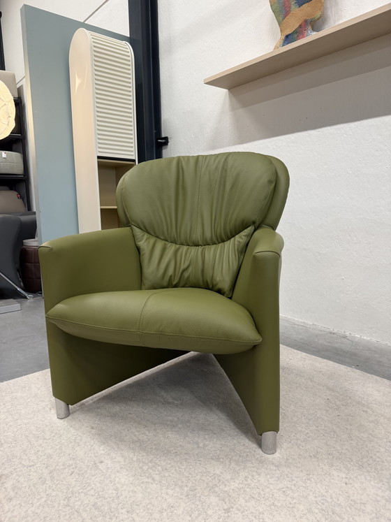 Leolux Excalibur Armchair Green Leather (photo 9 of 10)
