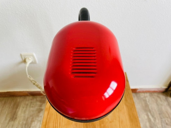Image 1 of Futurist retro red plug in wall sconce lamp from USSR