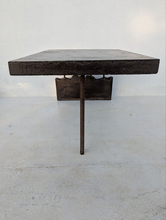 Image 1 of Wallavibe - D.B - Tavolino da caffè - Tavolo a L - Stile brutalista - Mobile scultoreo