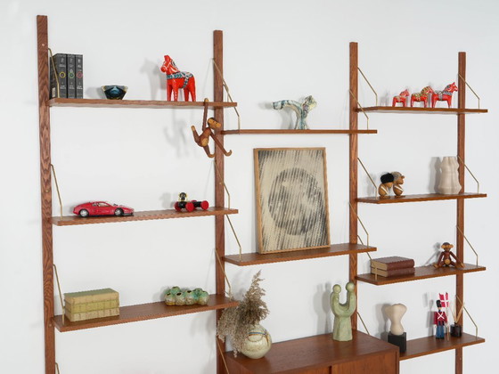 Image 1 of Estantería modular de teca, diseño danés, década de 1960, fabricada en Dinamarca.