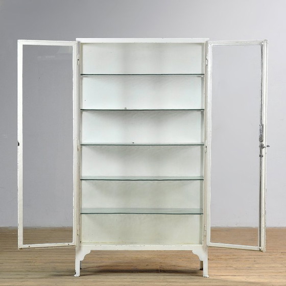 Image 1 of Iron medical cabinet, 1930s