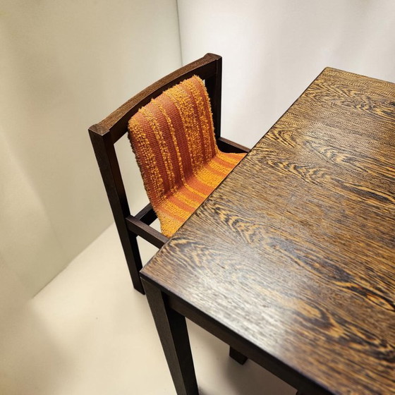 Image 1 of Ensemble de salle à manger style années 70 – table et 6 chaises