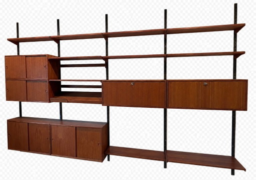 Vintage Teak-Wandschrank von Kai Kristiansen für FM Mobler, 1960er Jahre