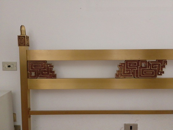 Image 1 of Luciano Frigerio Brass & Bronze Bed, Italy 1970s'