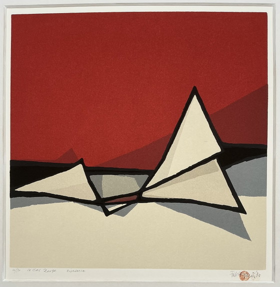 Image 1 of Fon Klement - Le Ciel Rouge, Planche typographique
