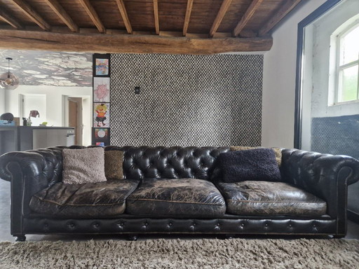 XXXL Canapé Chesterfield vintage