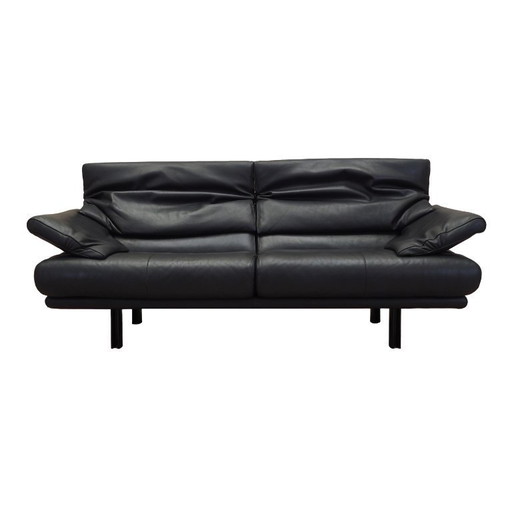 Ledersofa Alanda, italienisches Design, 1980er Jahre, Hersteller: B&B Italia, Designer: Paolo Piva