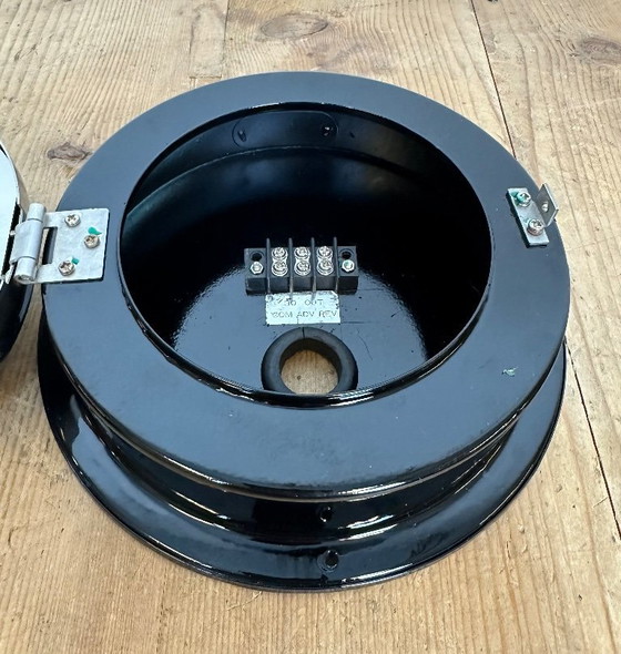 Image 1 of Vintage Black Kappa Maritime Wall Clock, 1980s