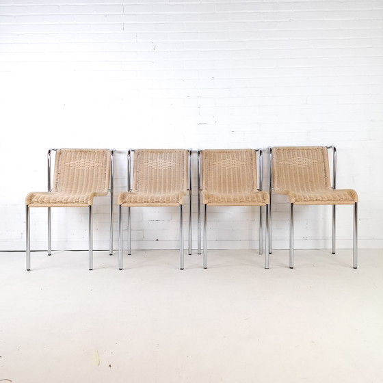 Image 1 of 4x vintage stoel Gabriele Mucchi S5 