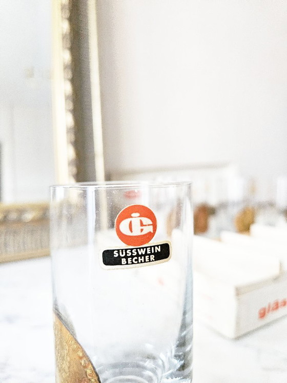 Image 1 of Service 12 verres Ingrid Gläser Vintage 60s Décor Pièces Etc Neuf Stock dans son jus
