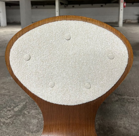 Image 1 of Set di 4 sedie vintage in legno curvato e impiallacciato in palissandro di Elmar Flötotto, Germania 1960