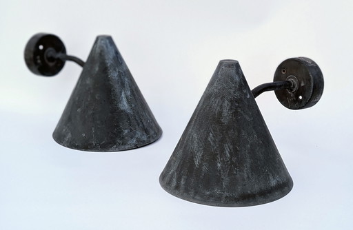 Pair of Tratten outdoor wall lamp by Hans-Agne Jakobsson