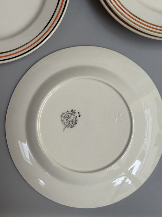 Image 1 of Boch Frères La Louvière, Belgio – Anni '40, 25 cm - Set di 6 Piatti Piani Vintage
