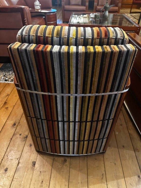 Image 1 of Magnifique ensemble de deux fauteuils pivotants Art Déco Schuitema « Frank »