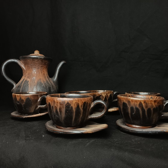 Image 1 of Service à Thé du Céramiste Belge Marcellus Aubry