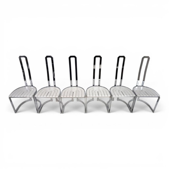 Image 1 of Set di 6 sedie da pranzo postmoderne Allmilmö, 1980