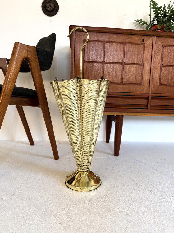 Image 1 of Vintage brass umbrella stand '70