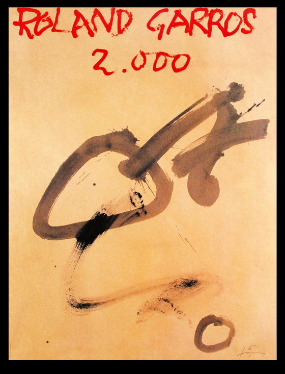 Image 1 of Tapies, Antoni - Roland Garros, 2000 - Farboffsetlithografie