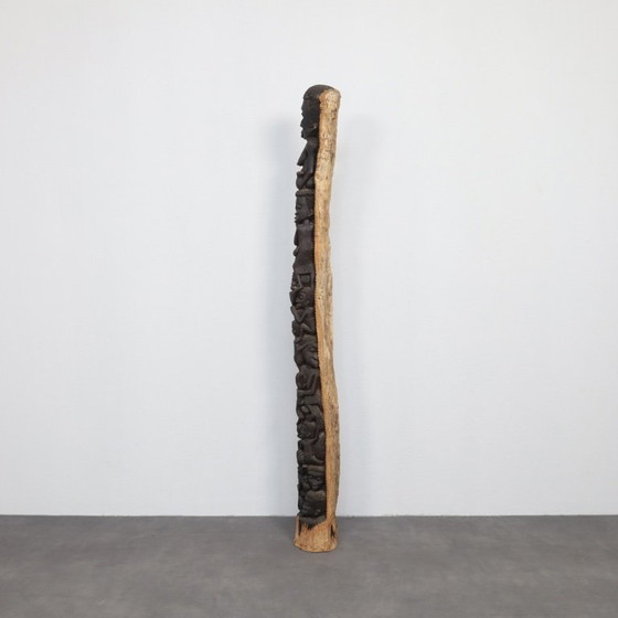 Image 1 of Tótem tribal africano único tallado a mano – Escultura espiritual, mediados del siglo XX