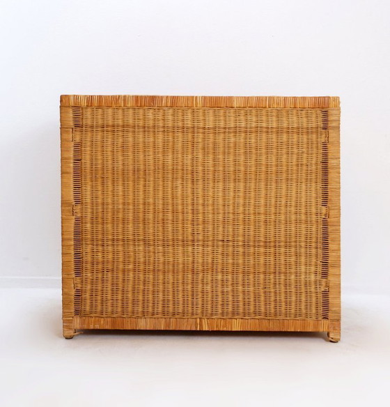 Image 1 of Vintage rieten ladekast - jaren 1960