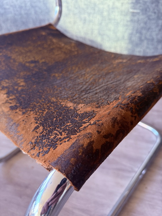 Image 1 of Vintage Thonet S33 van Mart Stam, met een bijzondere patina, circa jaren 60.