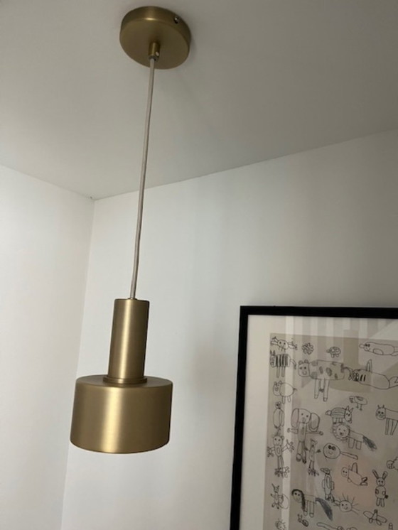 Image 1 of Lampada a sospensione a disco Ferm Living in ottone basso