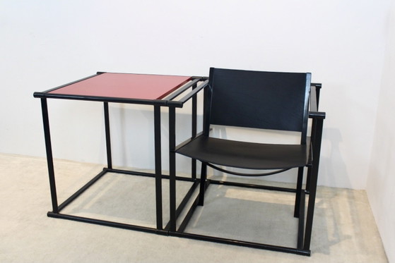 FM62 Cubic Tafel van Radboud van Beekum voor Pastoe, Koffietafelboeken, Hout, Metaal, Rood (foto 15 van 15)