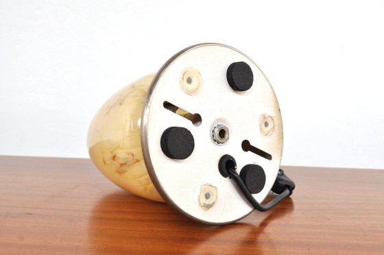 Image 1 of Lampada da soffitto Art Déco con vetro marmorizzato, anni '30