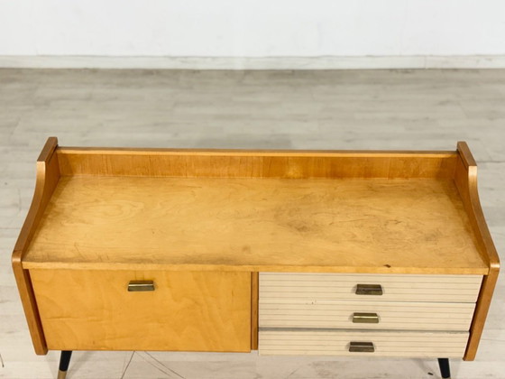 Image 1 of Mid-century lowboard, ladekast, woonkamerkast, vintage kast
