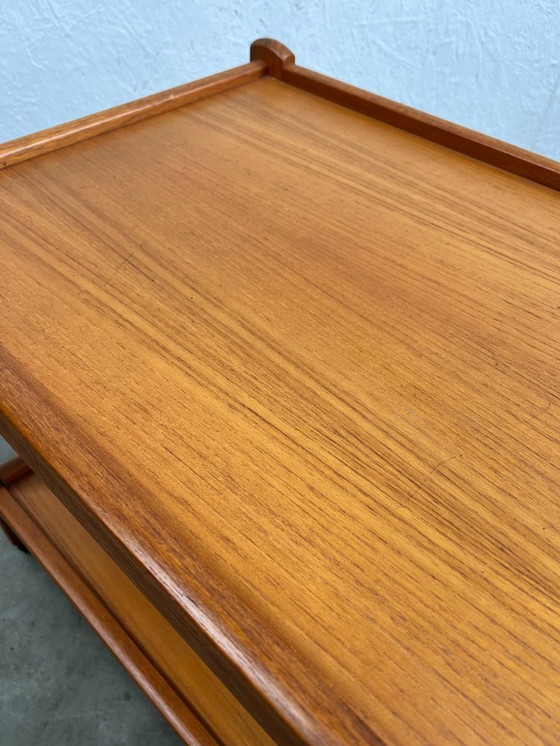 Image 1 of Vintage Deense Trolley / Bijzetmeubel, Teak, Brdr Furbo, 1960's