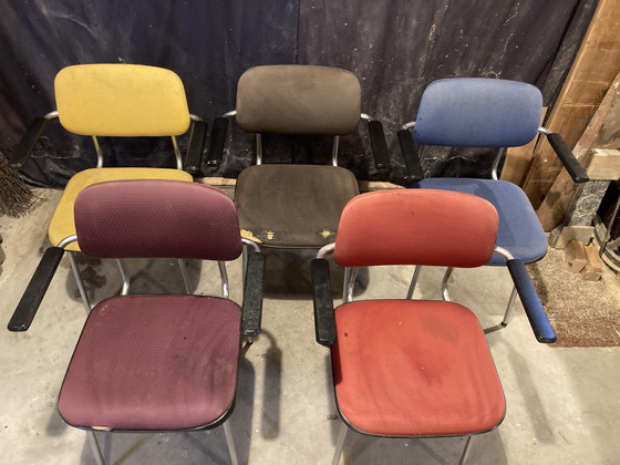 Image 1 of 6 x Gispen stoelen (model 1235 Cirrus)