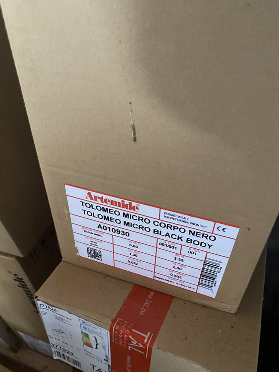 Image 1 of Lampada da tavolo Tolomeo micro nera