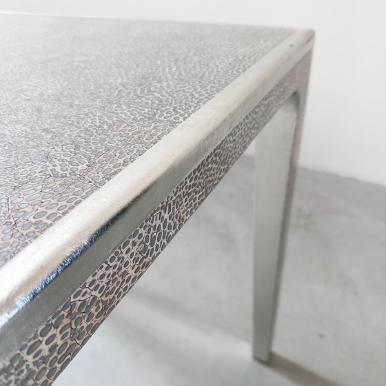 Midcentury Vietnamese Eggshell Lacquer Table – Dining tables, Silver, Wood (photo 9 of 15)