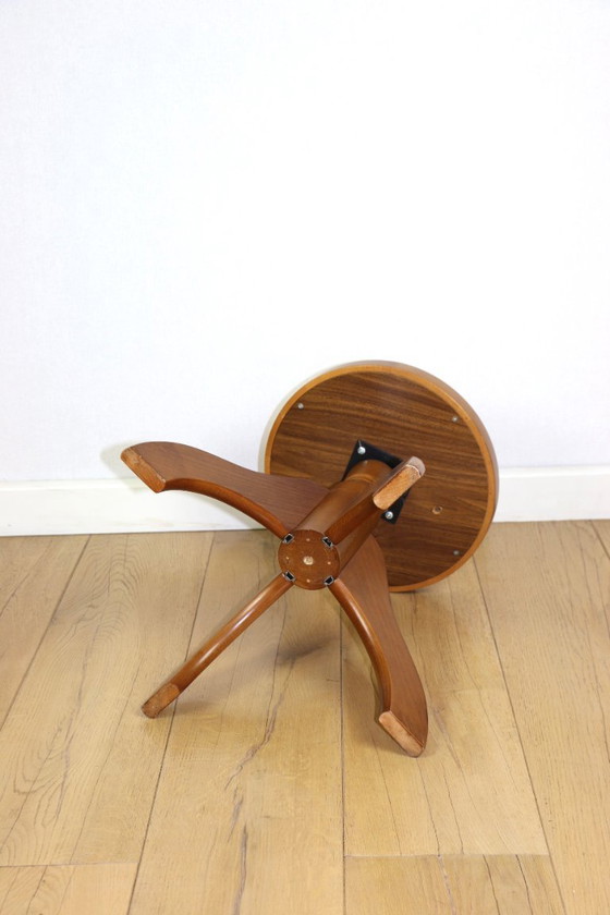 Image 1 of Adjustable vintage round piano stool