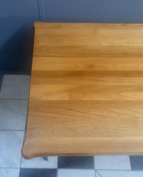 Image 1 of Danish dining table with hairpin legs