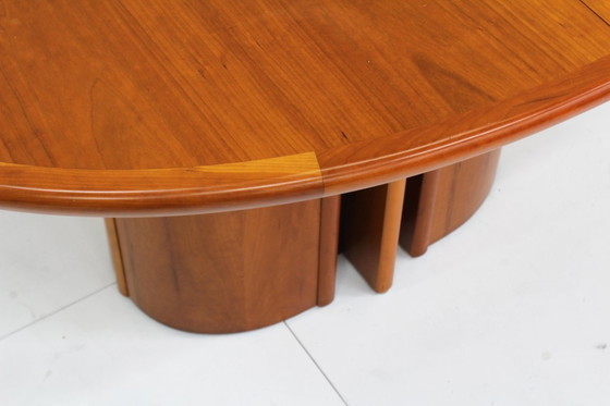 Image 1 of Vintage Skovby Danish extendable oval dining table