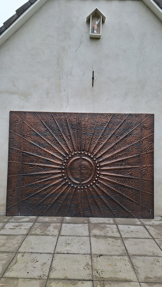 Image 1 of Brutalist brutalusm ornament deur vintage