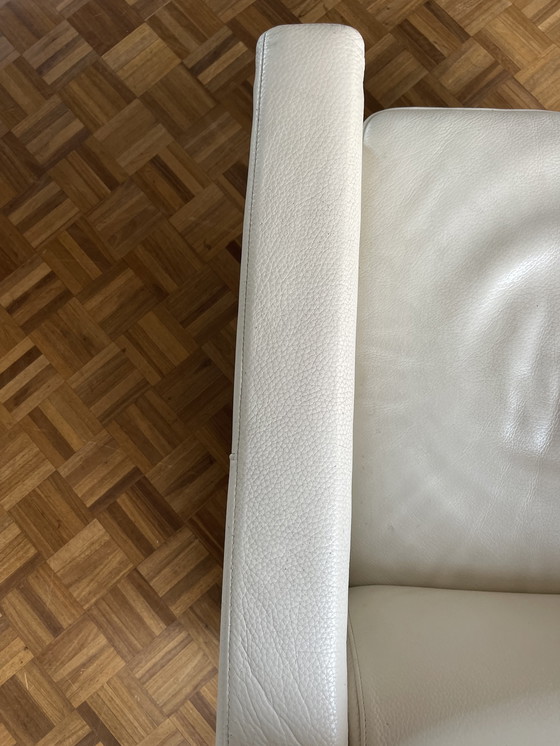 Image 1 of Natuzzi Suad – drehbarer Ledersessel auf Edelstahlgestell