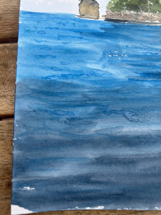 Image 1 of Seaside watercolor