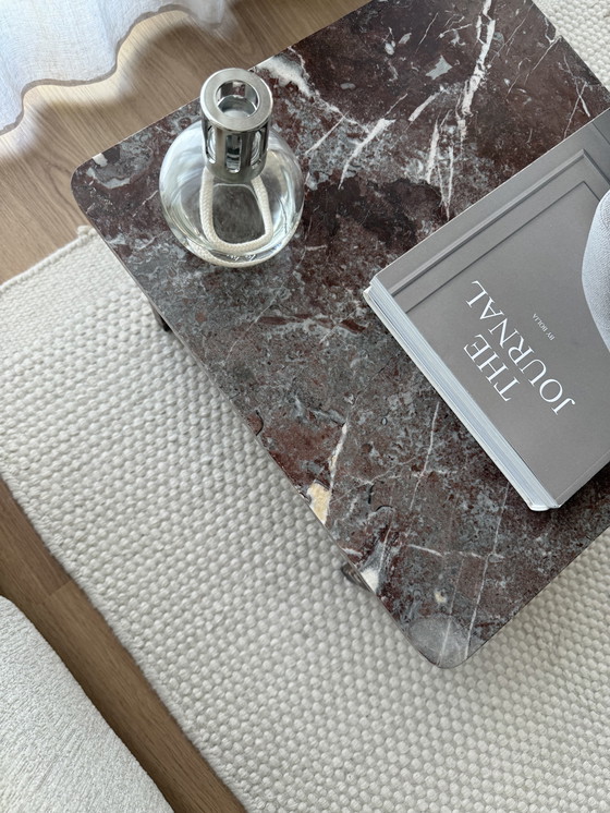 Image 1 of Tavolino vintage in marmo Rosso Levanto, Italia 1970