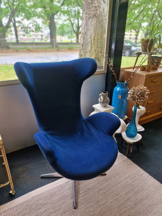 Fauteuil Egg Chair vintage des années 70, style danois – Wool (photo 5 of 13)