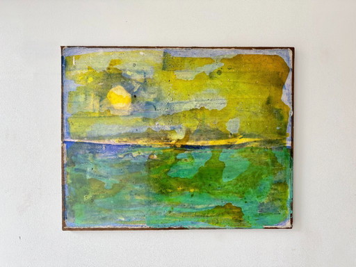 Abstract Painting on Board