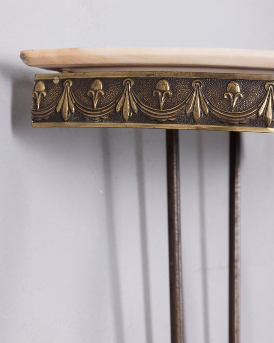 Console italienne vintage des années 1950 en laiton et marbre – Brass (photo 8 of 11)
