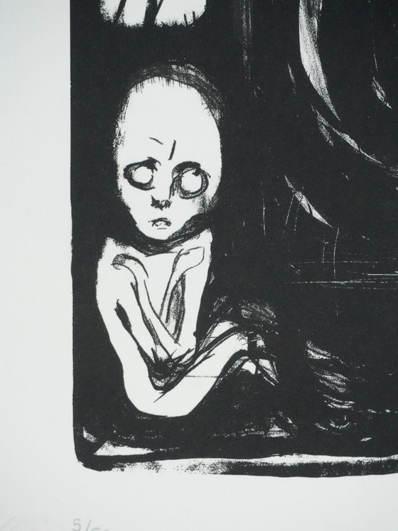 Edvard Munch: The Madonna (Black), Signed Lithograph – Lithographs & prints, Paper (photo 6 of 8)